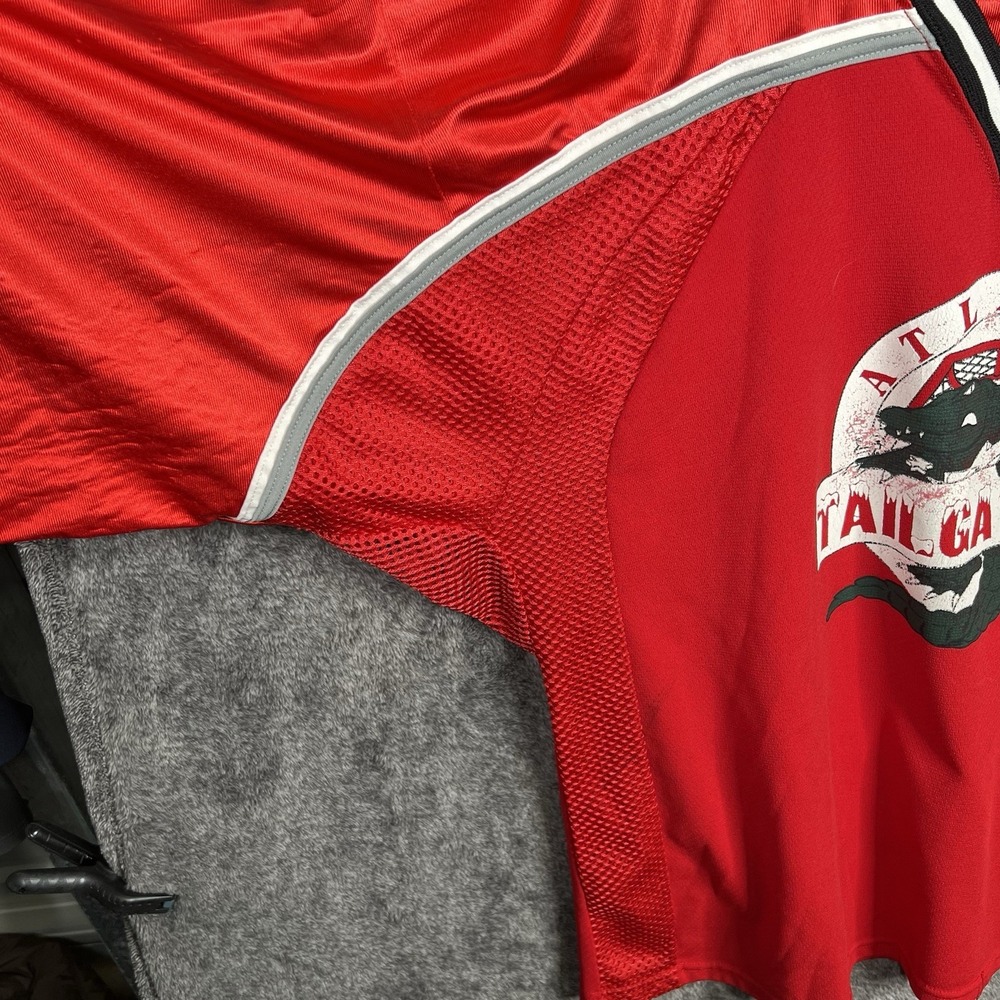 Vintage Athletic Knit AK Atlanta TailGators Large Red Hockey Jersey Distressed - Picture 8 of 14